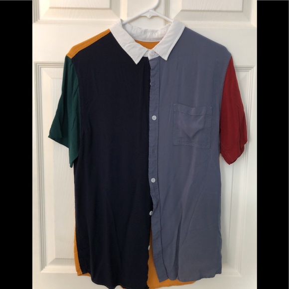 Pacsun Button down/Medium/Never Worn/Color block - Picture 1 of 4